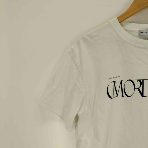 メゾンスペシャル MAISON SPECIAL CMORTIEVATEロゴTEE レディース FREE