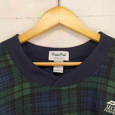 WINNER MATE チェック柄 ロゴ刺繍ピステ メンズ JPN:L
