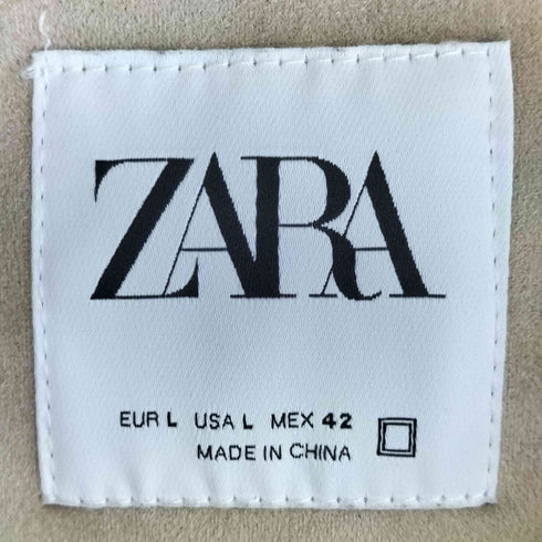 ザラ ZARA フェイクスエードボンバージャケット メンズ import:L