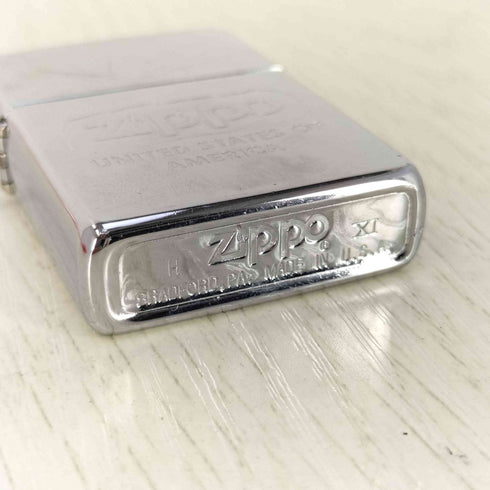 ジッポ ZIPPO 95年製 USA製 ロゴ刻印 オイルライター メンズ