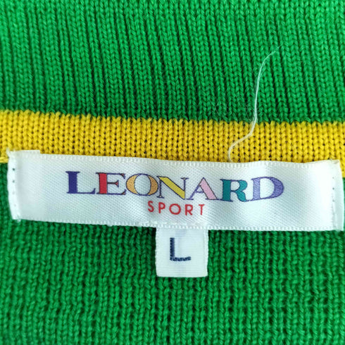 レオナールスポーツ LEONARD SPORT 背面刺繍 ニットベスト レディース JPN:L