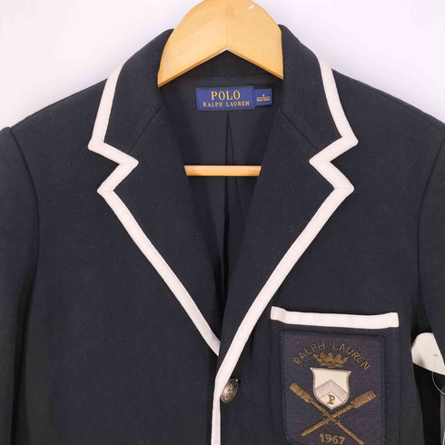 ポロラルフローレン POLO RALPH LAUREN ワッペン パイピングブレザー レディース JPN:4