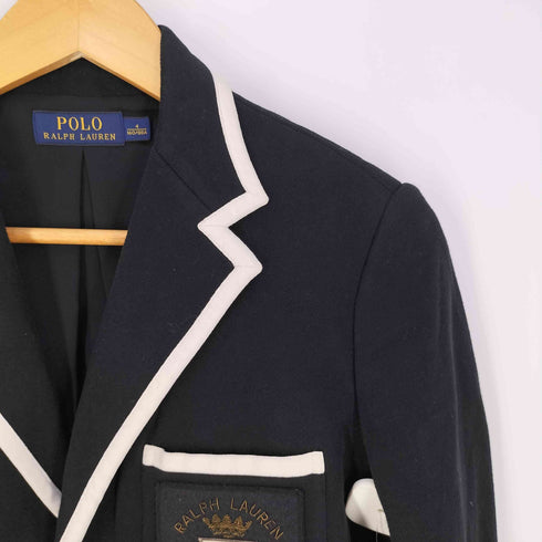 ポロラルフローレン POLO RALPH LAUREN ワッペン パイピングブレザー レディース JPN:4