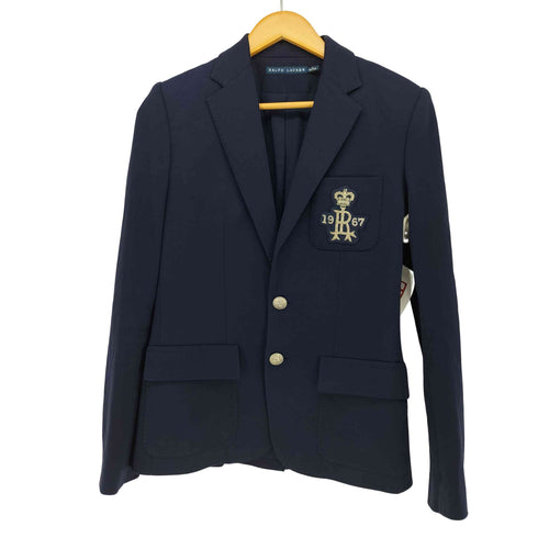 ラルフローレン RALPH LAUREN ワッペン 銀ボタンブレザー 紺ブレ レディース 4
