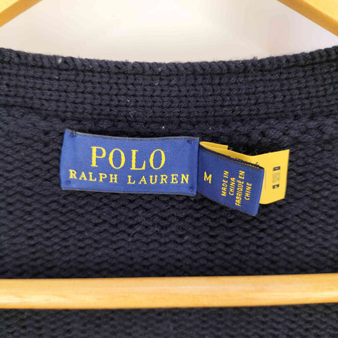 ポロラルフローレン POLO RALPH LAUREN ワッペン レタードカーディガン レディース JPN:M