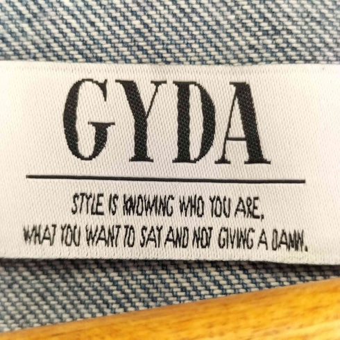 ジェイダ GYDA レースアップデニムシャツ レディース FREE