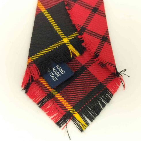 ポロバイラルフローレン Polo by RALPH LAUREN タータンチェック フリンジネクタイ メンズ