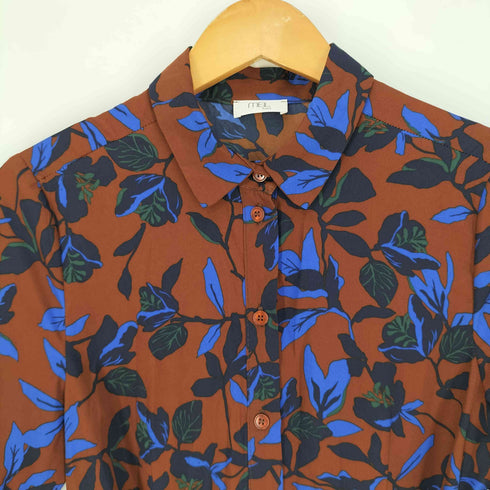 MEIL Paris フランス製 ボタニカルシャツワンピース レディース