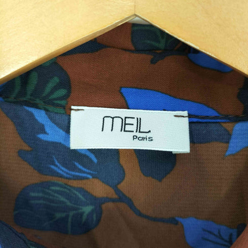 MEIL Paris フランス製 ボタニカルシャツワンピース レディース