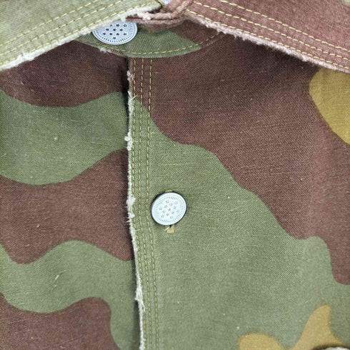 ブルーワーク BLUE WORK ネップバックサテンカモ シャツブルゾン メンズ S