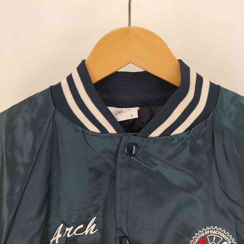 アーバンスポーツウェア AUBURN SPORTSWEAR USA製 MACHINISTS UNION 刺繍 ラグラン ナイロン スタジャン メンズ import:L