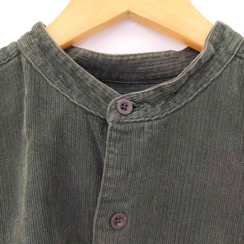 FIELD GEAR 90S バンドカラー コーデュロイ L/S シャツ メンズ JPN:M