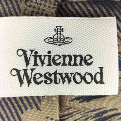 ヴィヴィアンウエストウッド Vivienne Westwood ビッグオーブ刺繍 シルクネクタイ メンズ
