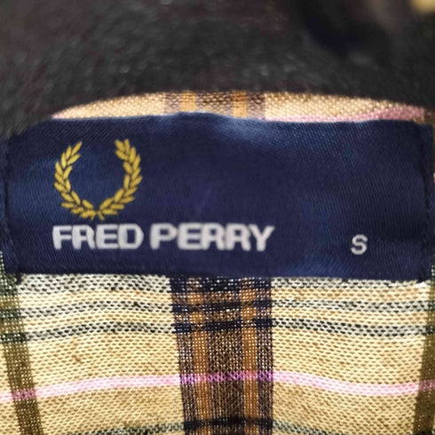 フレッドペリー FRED PERRY ロゴ刺繍 ハリントン シャツジャケット メンズ import:S