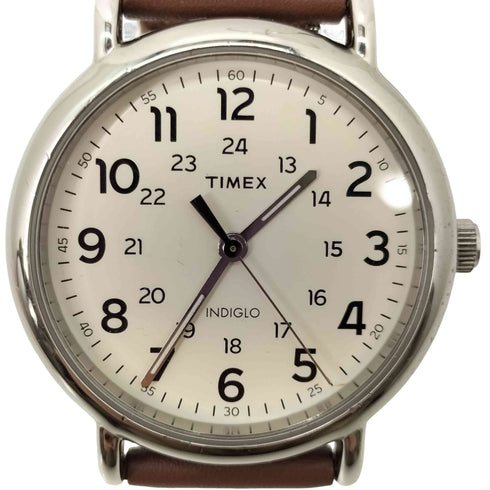 タイメックス TIMEX ウィークエンダー CR 2016 CELL WR 30 腕時計 レザー クオーツ メンズ