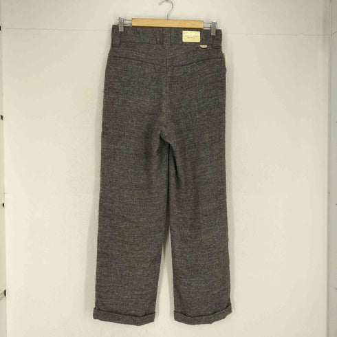 ファーラー FARAH リネンウール 3タックワイドテーパードパンツ メンズ UK:30-31