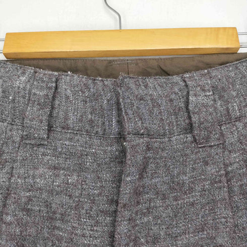 ファーラー FARAH リネンウール 3タックワイドテーパードパンツ メンズ UK:30-31