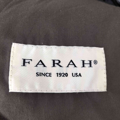ファーラー FARAH リネンウール 3タックワイドテーパードパンツ メンズ UK:30-31