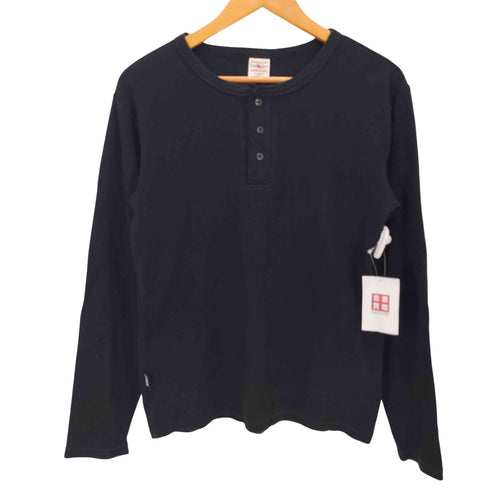 アヴィレックス AVIREX USA製 ヘンリーネックカットソー メンズ Large