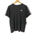 アディダス adidas 00s 短丈 パフォーマンスロゴ スリーライン ラグランクルーネックTシャツ メンズ JPN:M
