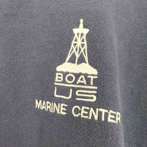 ヘインズ Hanes BOAT US MARINE CENTER 刺繍スウェット メンズ XXL