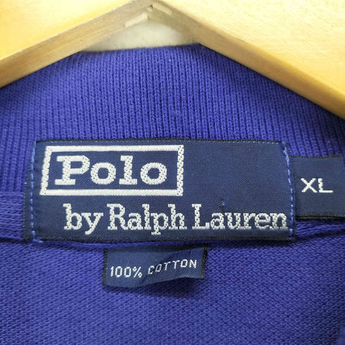 ポロバイラルフローレン Polo by RALPH LAUREN 刺繍ロゴ 半袖ポロシャツ メンズ import:XL