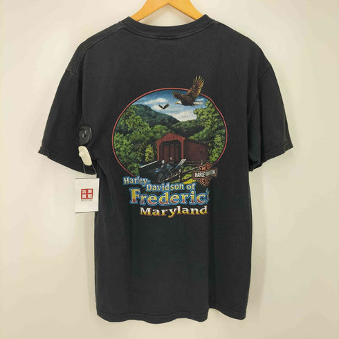 ハーレーダビッドソン HARLEY-DAVIDSON hanes beefy 総柄プリントS/S tee メンズ L