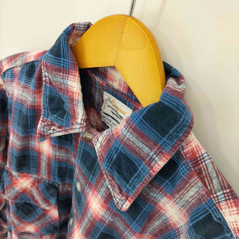 CHANDLER 60S~70S コットン フラップポケット L/S ネルシャツ メンズ 15 1/2