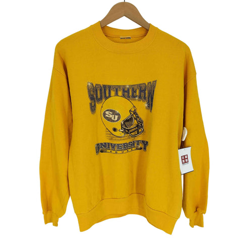 SOUTHHERY フットボール プリント クルーネック スウェット メンズ