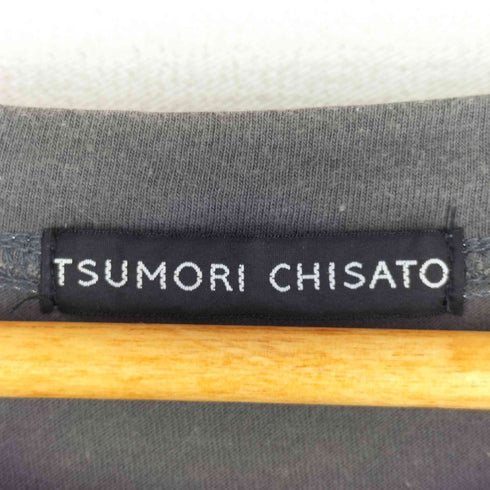 ツモリチサト TSUMORI CHISATO デザインプリントクルーネックカットソー レディース
