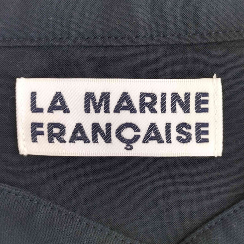 マリンフランセーズ la marine francaise バンドカラー レーヨンシャツ レディース FREE