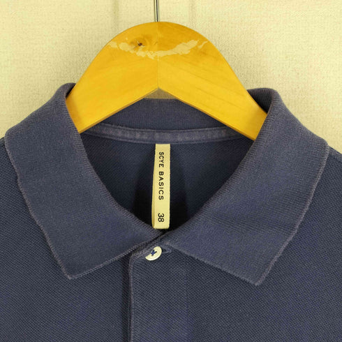 サイベーシックス SCYE BASICS ロゴ刺繍 鹿の子ポロシャツ メンズ 38
