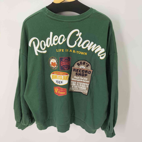 ロデオクラウンズ RODEO CROWNS SIGNSボリュームスリーブスウェット クロップド レディース FREE