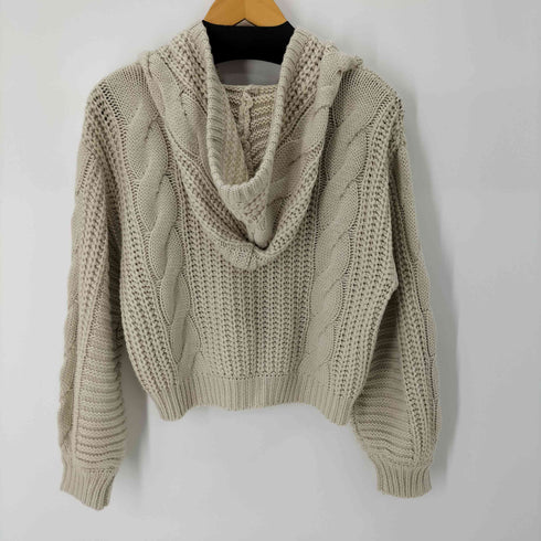 レトロガール RETRO GIRL ケーブルニットフーディー レディース JPN:M
