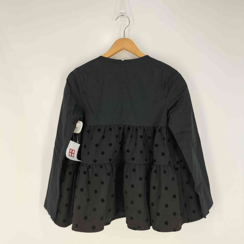 バースデーバッシュ BIRTHDAY BASH EMI PEPLUM DOT BLOUSE レディース
