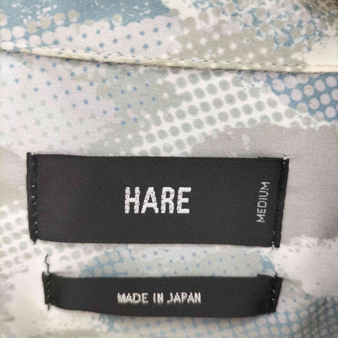 ハレ HARE 総柄 開襟 オープンカラーシャツ メンズ JPN:M