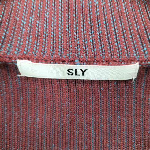 スライ SLY ダメージ ダブルジップカーディガン レディース FREE