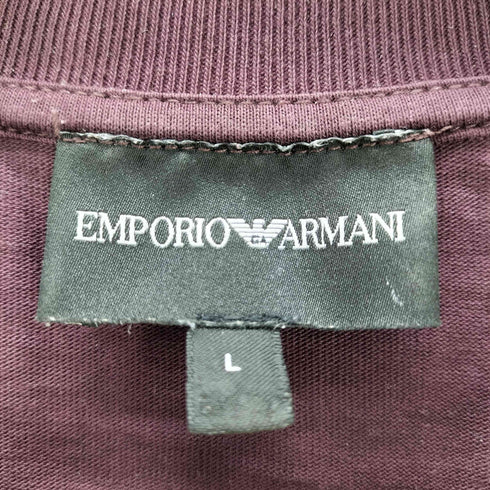 エンポリオアルマーニ EMPORIO ARMANI ロゴパッチクルーネックTシャツ メンズ JPN:L