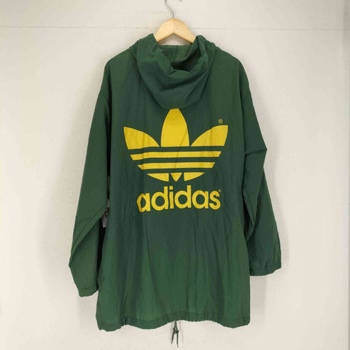 アディダス adidas 90S バックトレフォイルロゴプリント フーデッドハーフコート メンズ JPN:L