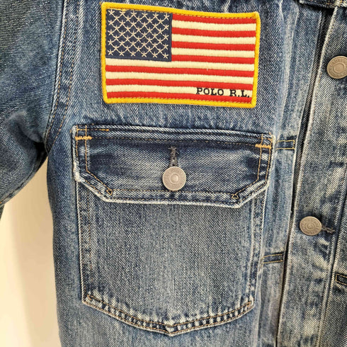 ポロラルフローレン POLO RALPH LAUREN ヴィンテージ加工 デニムトラッカージャケット メンズ JPN:M