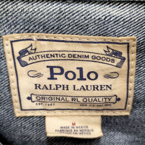 ポロラルフローレン POLO RALPH LAUREN ヴィンテージ加工 デニムトラッカージャケット メンズ JPN:M