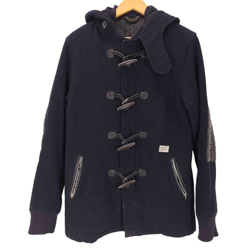 ダブルタップス WTAPS 00s STIRLING / COAT レザー切替 ライナー チンスト付きフーデッドダッフルコート メンズ