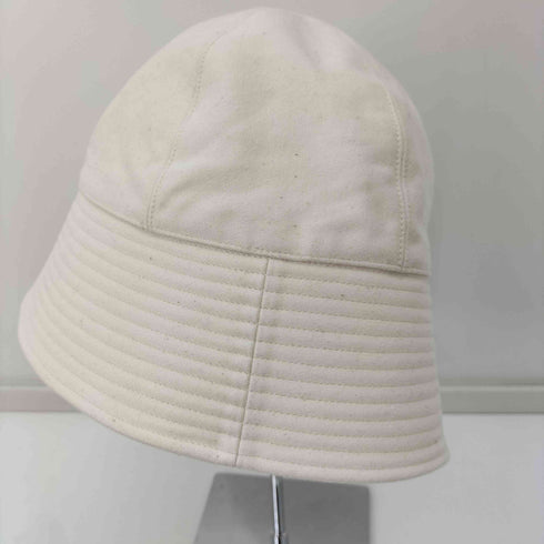 キジマタカユキ KIJIMA TAKAYUKI MOLESKIN SAILOR HAT モールスキンバケットハット アイボリー レディース 1