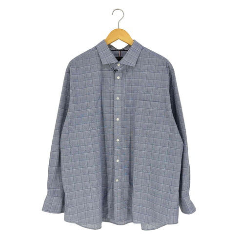 トミーヒルフィガー TOMMY HILFIGER REGULAR FIT STRETCH WRINKLE FREE ワイドカラーチェックシャツ メンズ 2XL