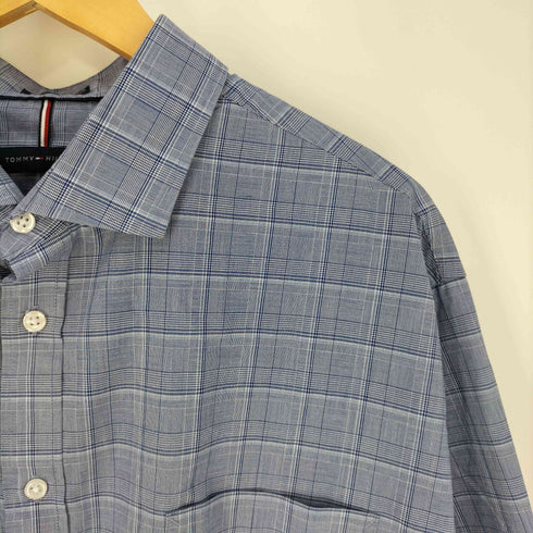 トミーヒルフィガー TOMMY HILFIGER REGULAR FIT STRETCH WRINKLE FREE ワイドカラーチェックシャツ メンズ 2XL