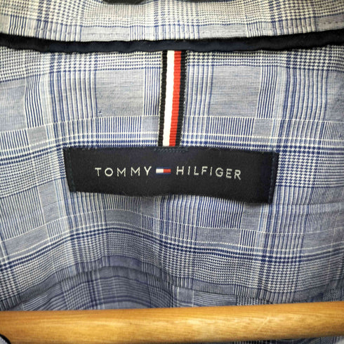 トミーヒルフィガー TOMMY HILFIGER REGULAR FIT STRETCH WRINKLE FREE ワイドカラーチェックシャツ メンズ 2XL