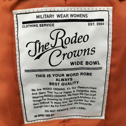 ロデオクラウンズワイドボウル RCWB/RODEO CROWNS WIDE BOWL ミリタリーフライトジャケット レディース JPN:M