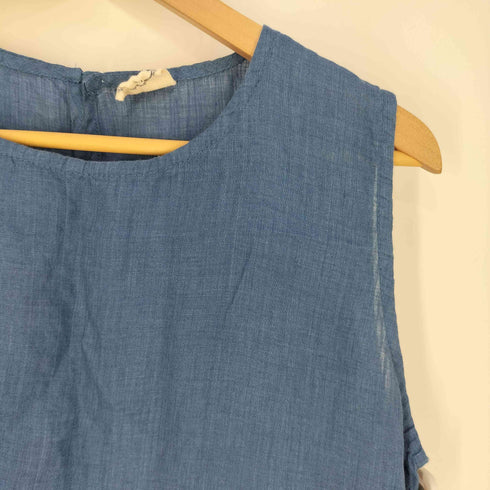 アースエコロコ earth_eco_loco ノースリーブリネンワンピース レディース JPN:M