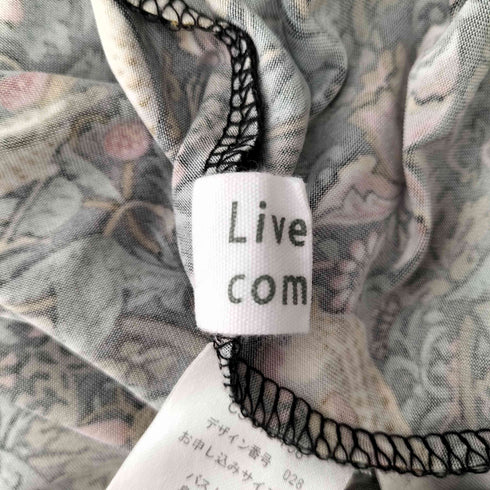 リブインコンフォート live in comfort 半袖 総柄ワンピース レディース JPN:S