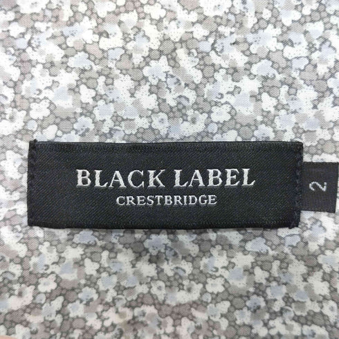 ブラックレーベルクレストブリッジ BLACK LABEL CRESTBRIDGE 花柄 ロゴ刺繍 長袖シャツ メンズ 2